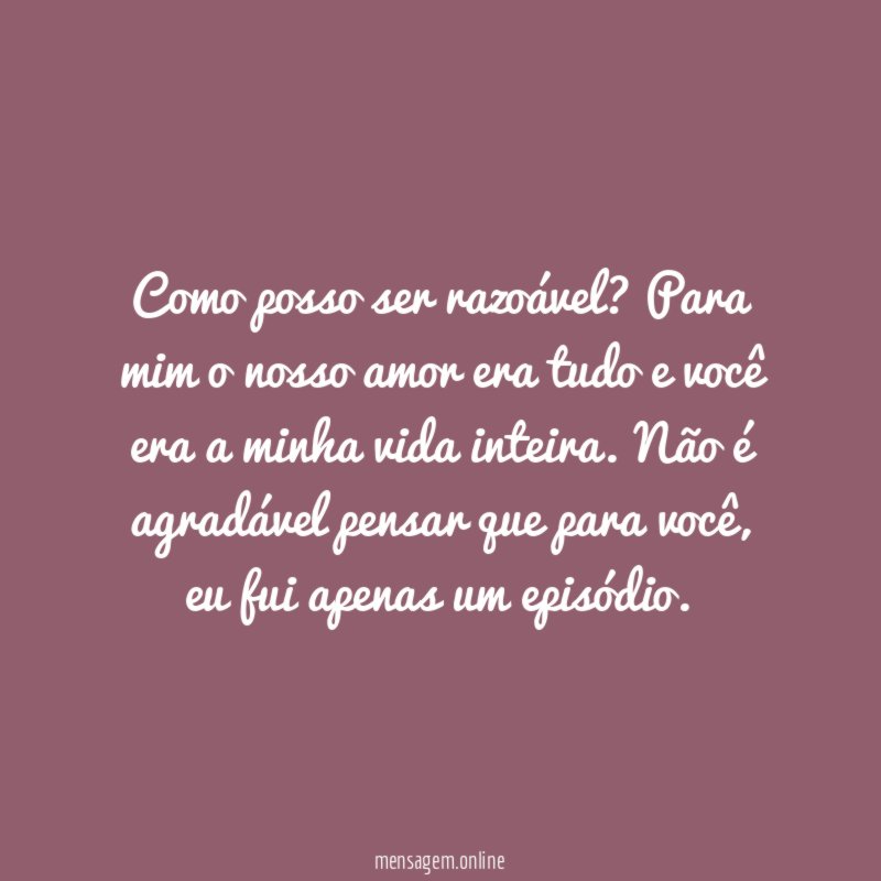 Como posso ser razoável