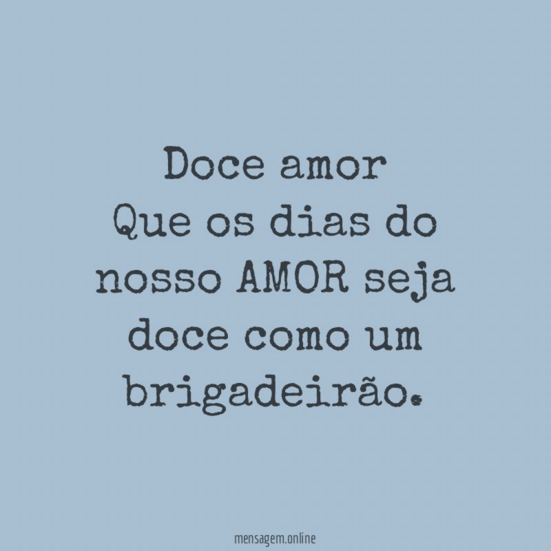 Doce amor