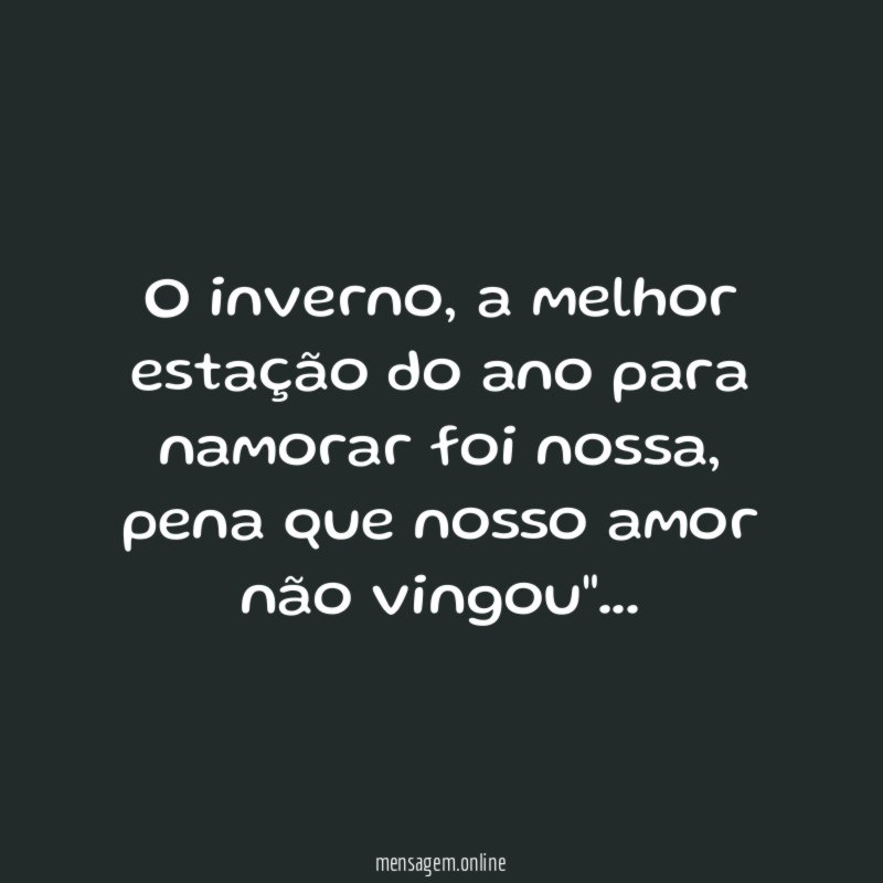 O inverno