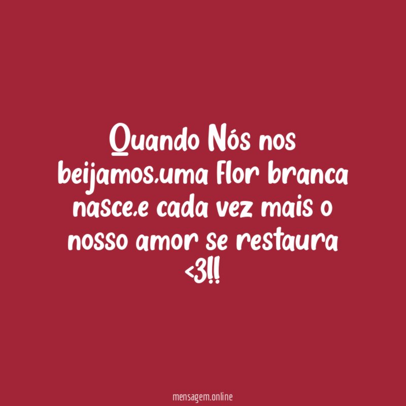 Quando Nós nos beijamos