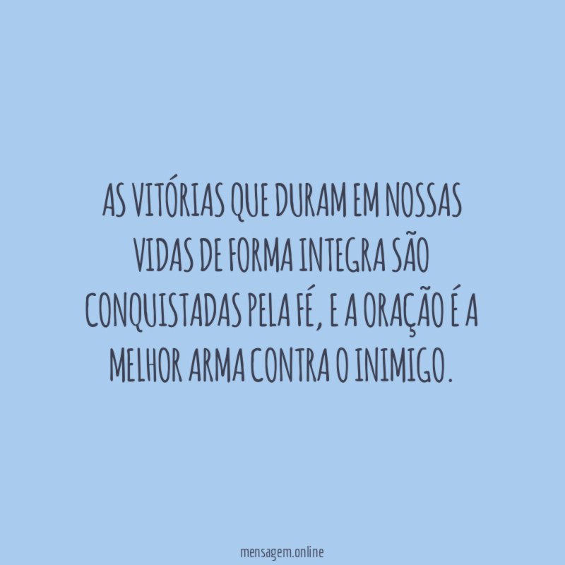 As vitórias que duram em nossas vidas de