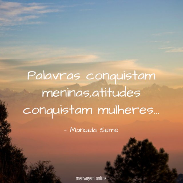 Palavras conquistam meninas