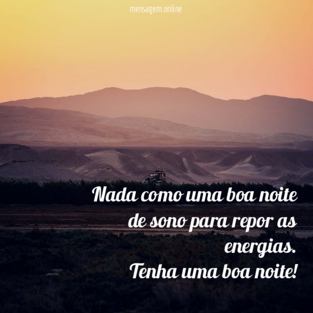 Nada como uma boa noite de sono para repor as energias