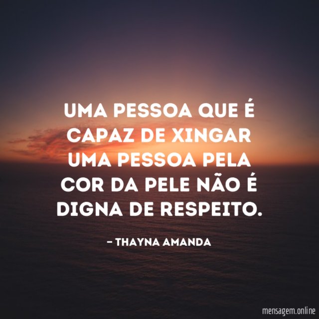 Uma pessoa que é capaz de xingar uma