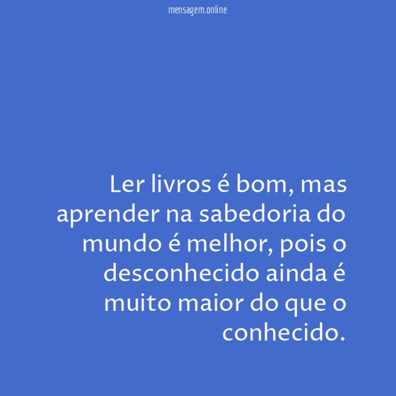 Ler livros é bom