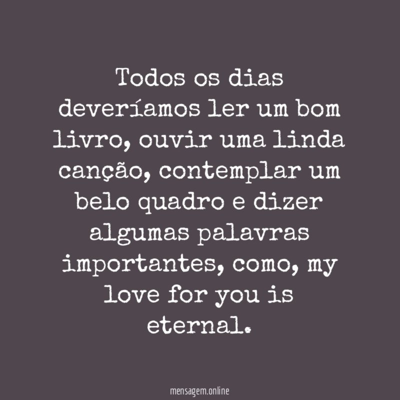 Todos os dias deveríamos ler um bom livro