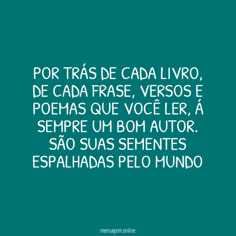 Por trás de cada livro