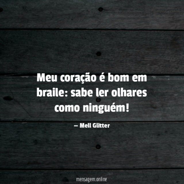 Meu coração é bom em braile