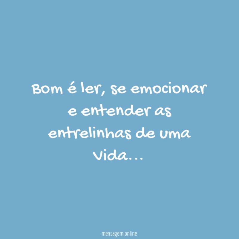 Bom é ler
