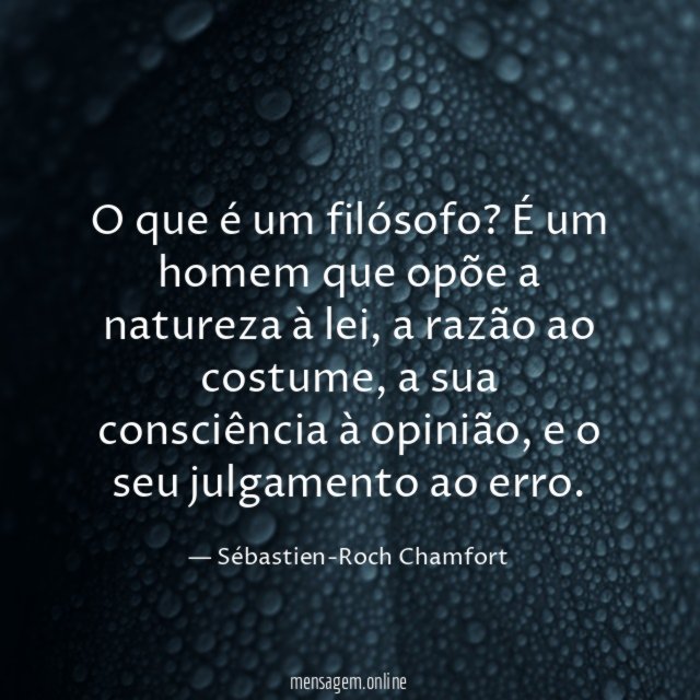 O que é um filósofo