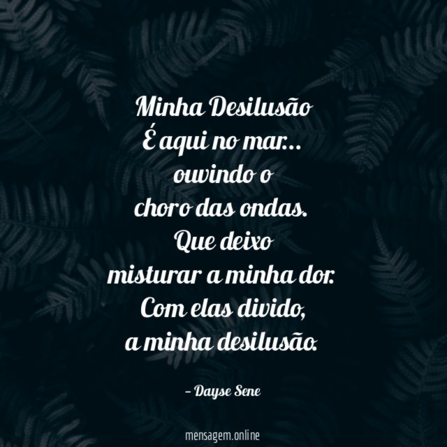 Minha Desilusão