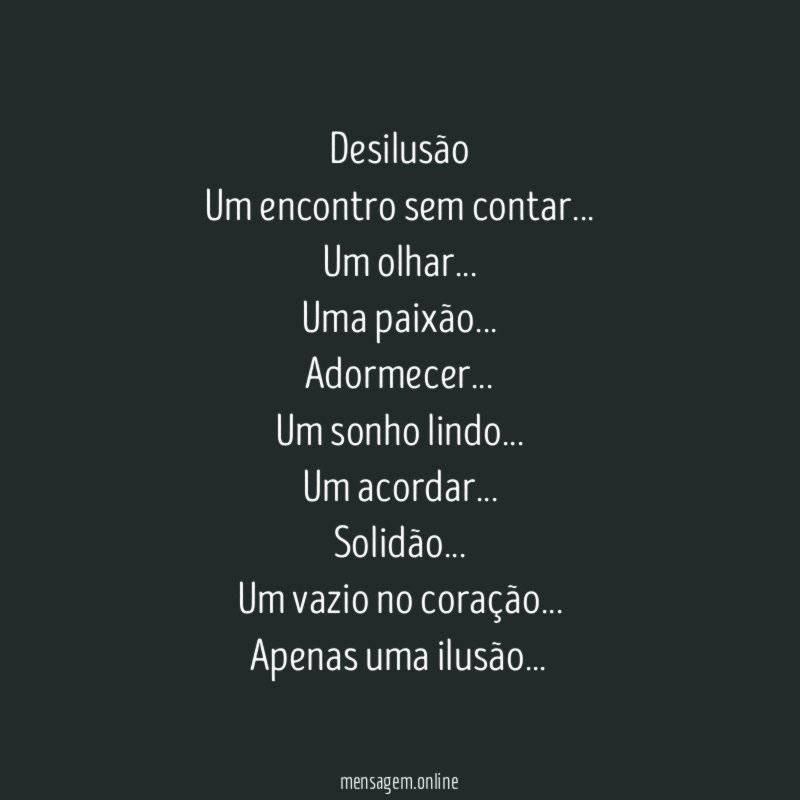 Desilusão