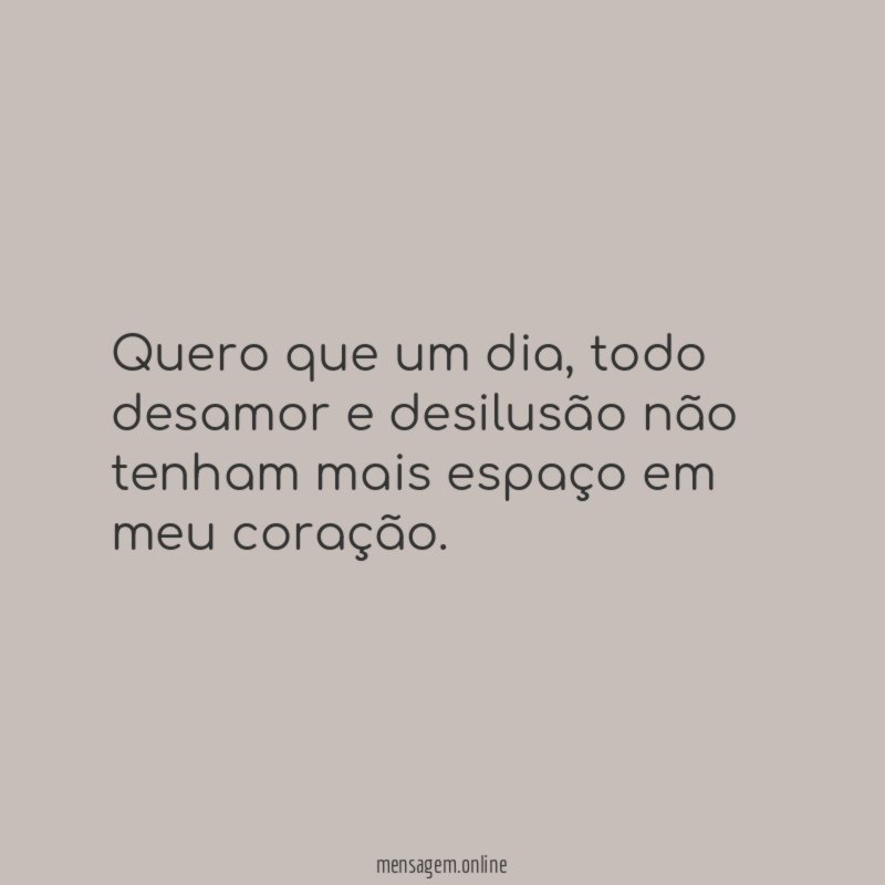 Quero que um dia