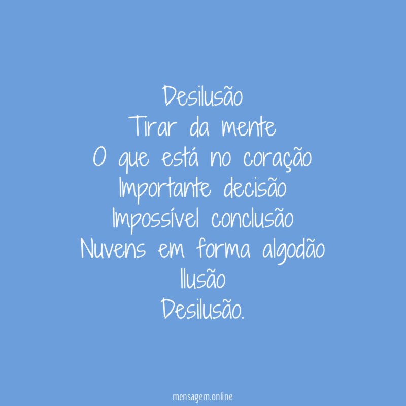 Desilusão