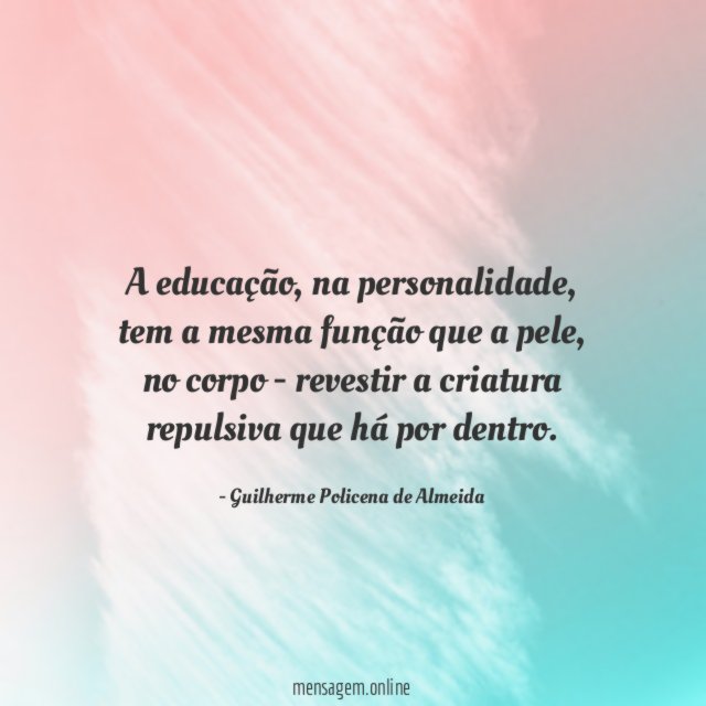 A educação