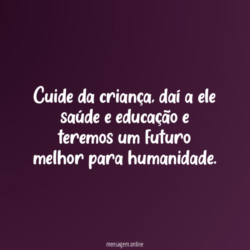 Cuide da criança
