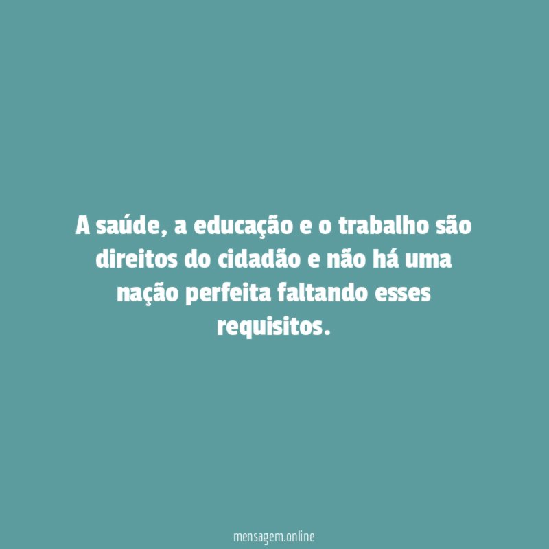 A saúde