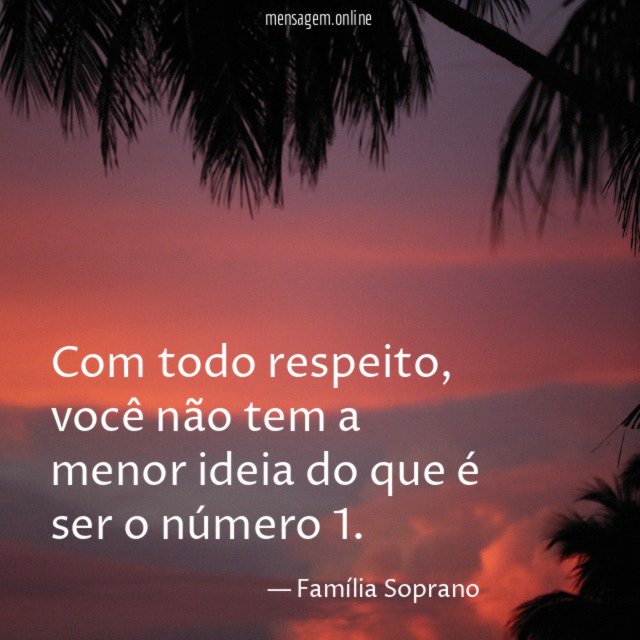 Com todo respeito
