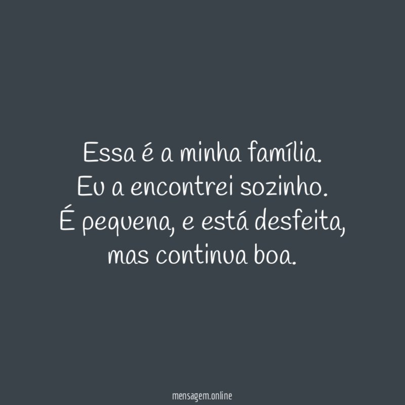 Essa é a minha família