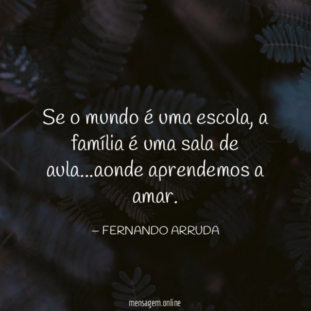 Se o mundo é uma escola