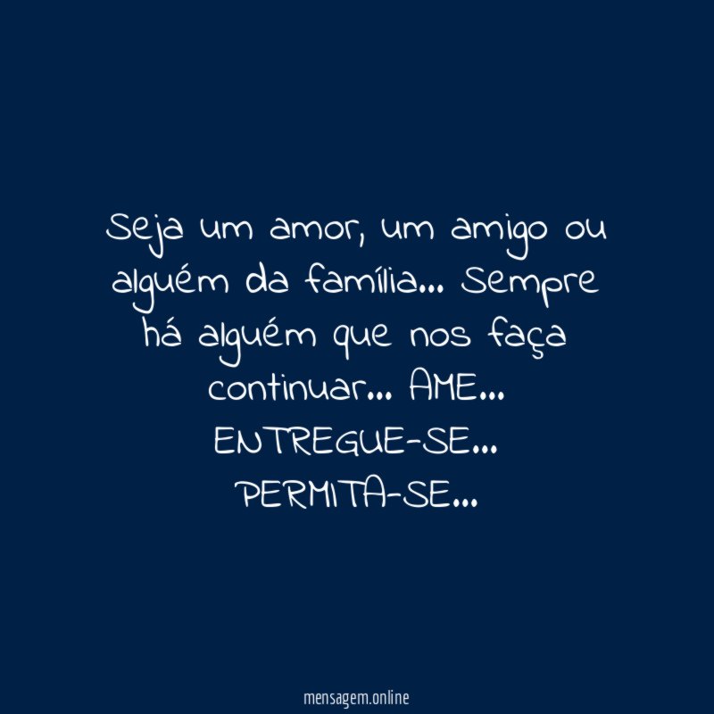 ♥ Seja um amor