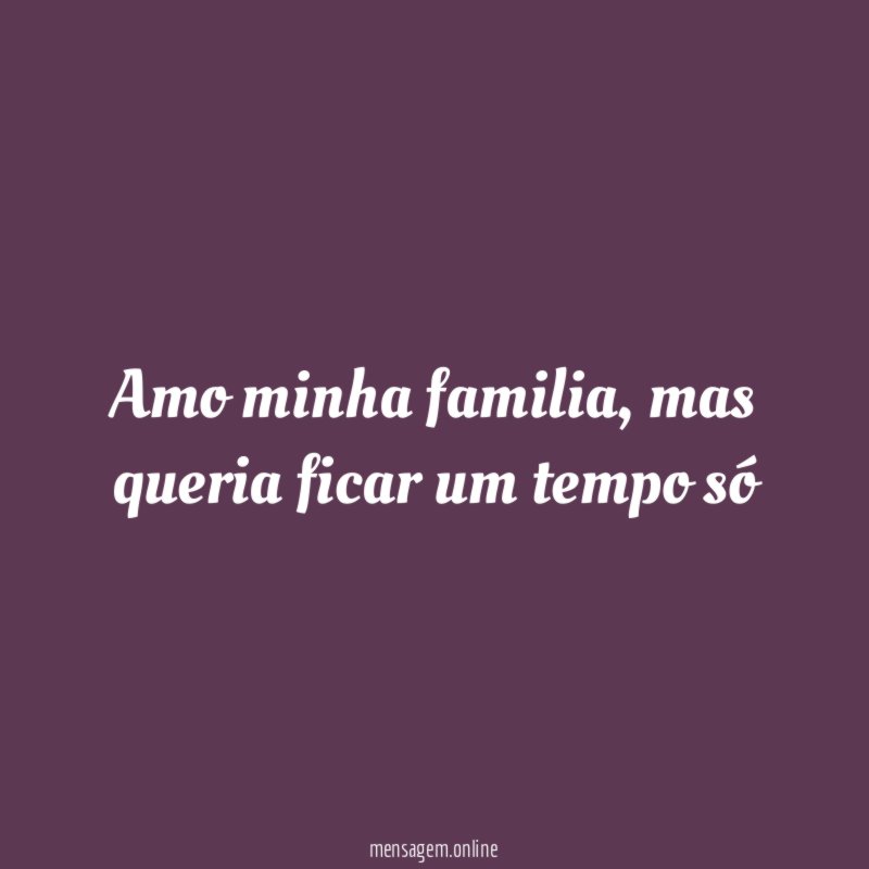 Amo minha familia