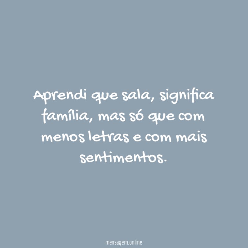 Aprendi que sala