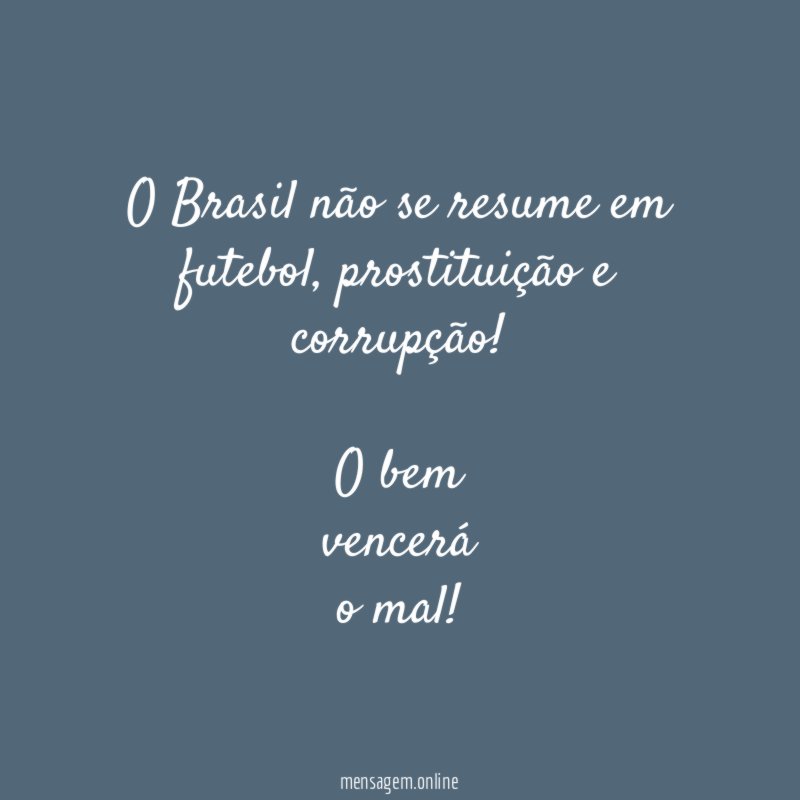 O Brasil não se resume em futebol