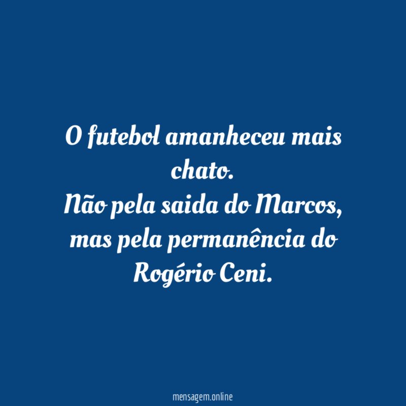O futebol amanheceu mais chato