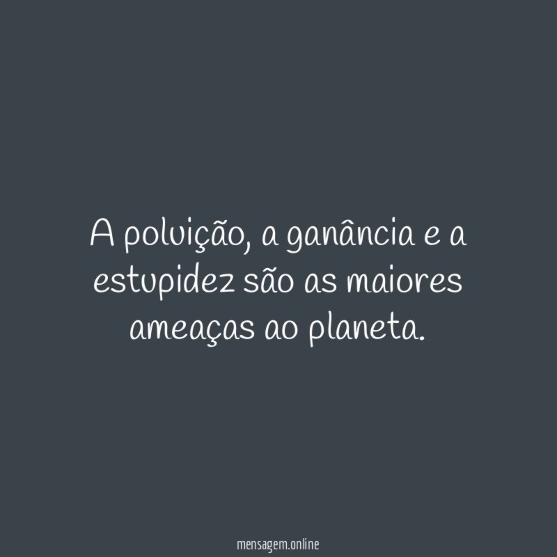A poluição