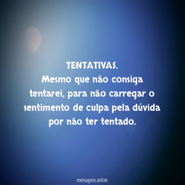 TENTATIVAS