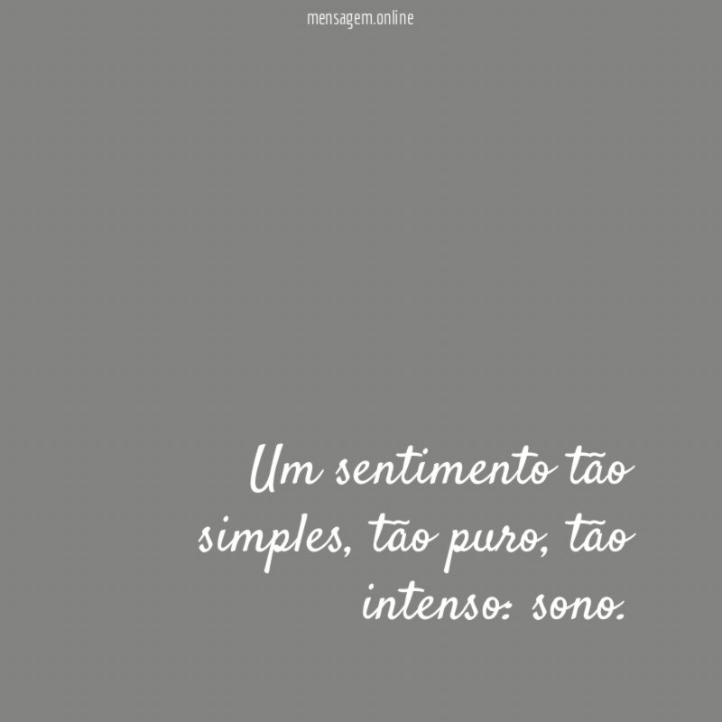 Um sentimento tão simples