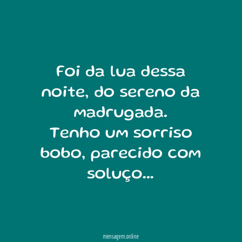 Foi da lua dessa noite