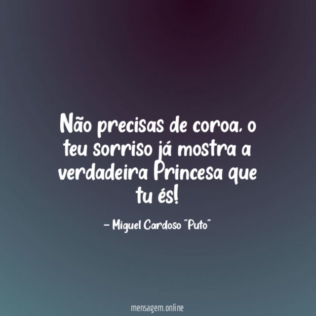 Não precisas de coroa