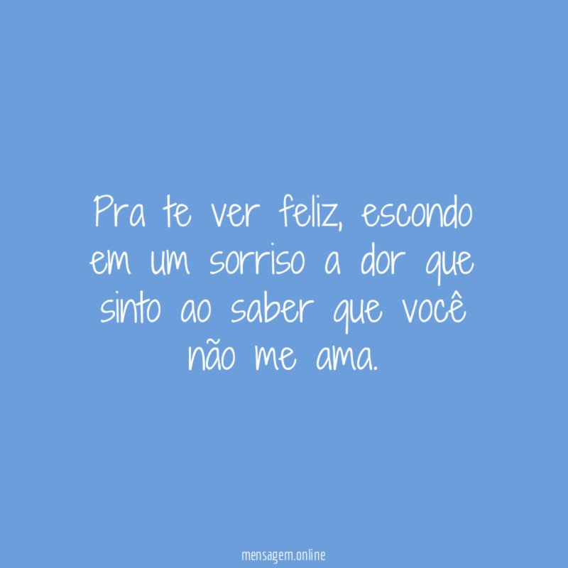Pra te ver feliz