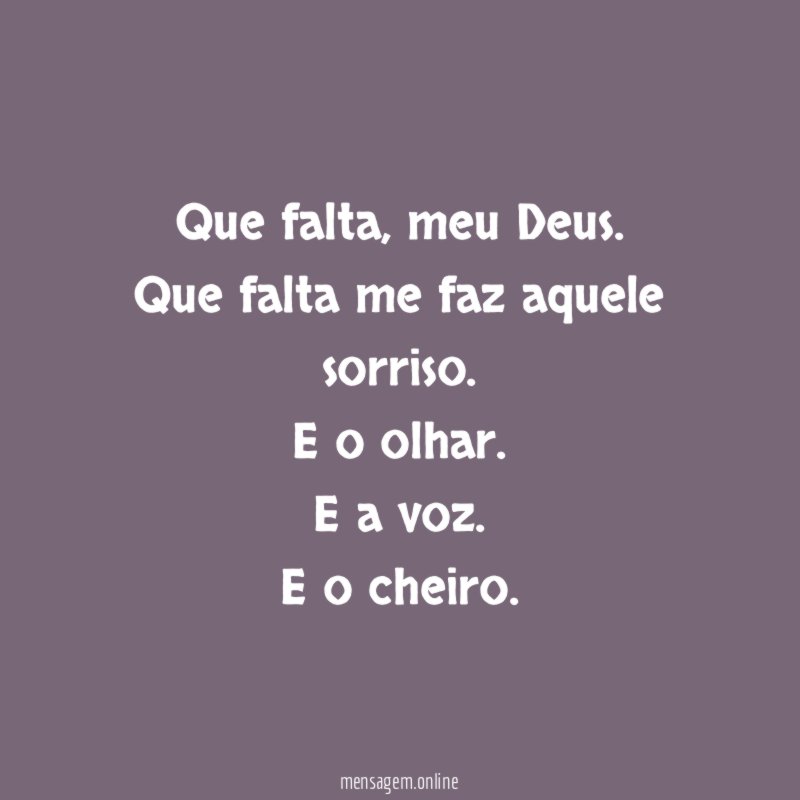 Que falta