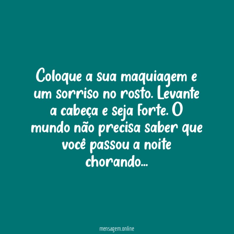 Coloque a sua maquiagem e um sorriso no rosto