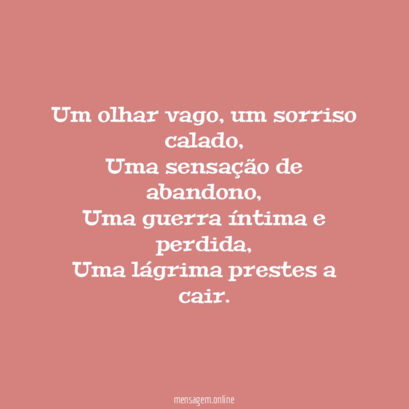 Um olhar vago