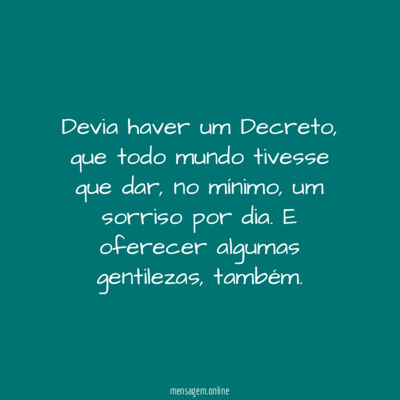 Devia haver um Decreto
