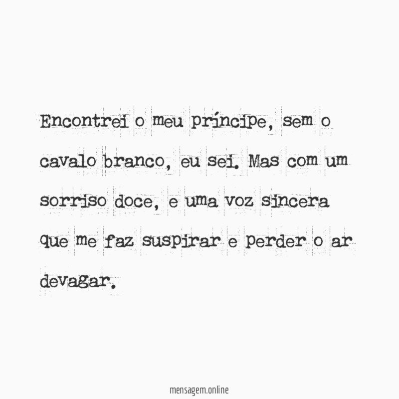 Encontrei o meu príncipe