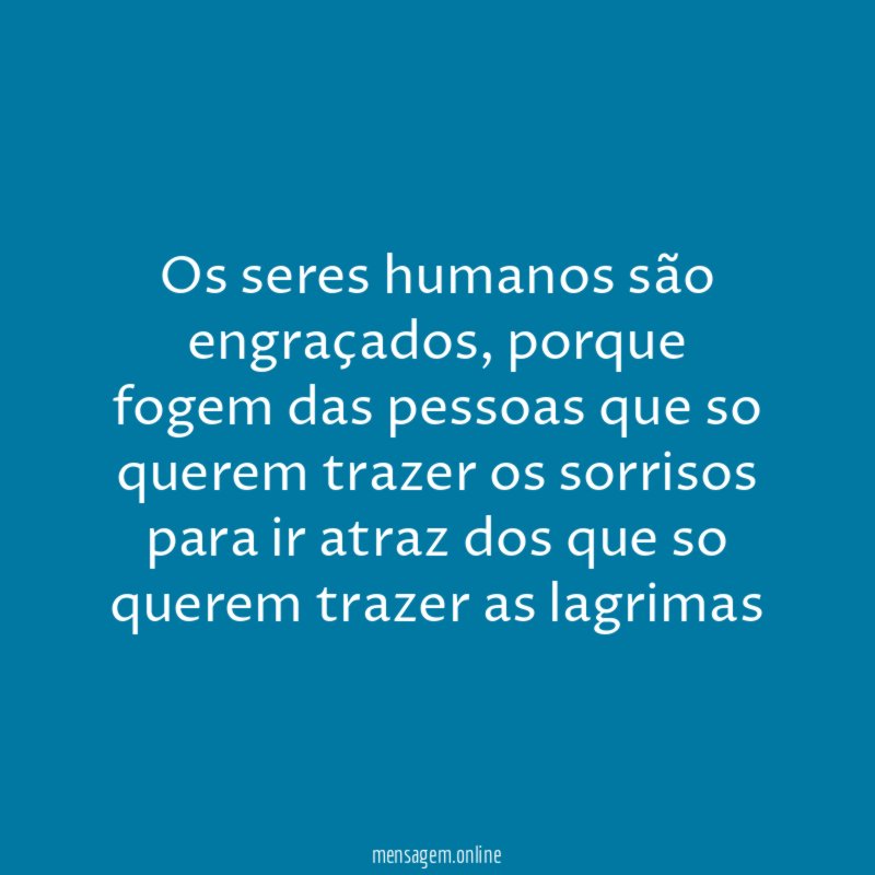 Os seres humanos são engraçados