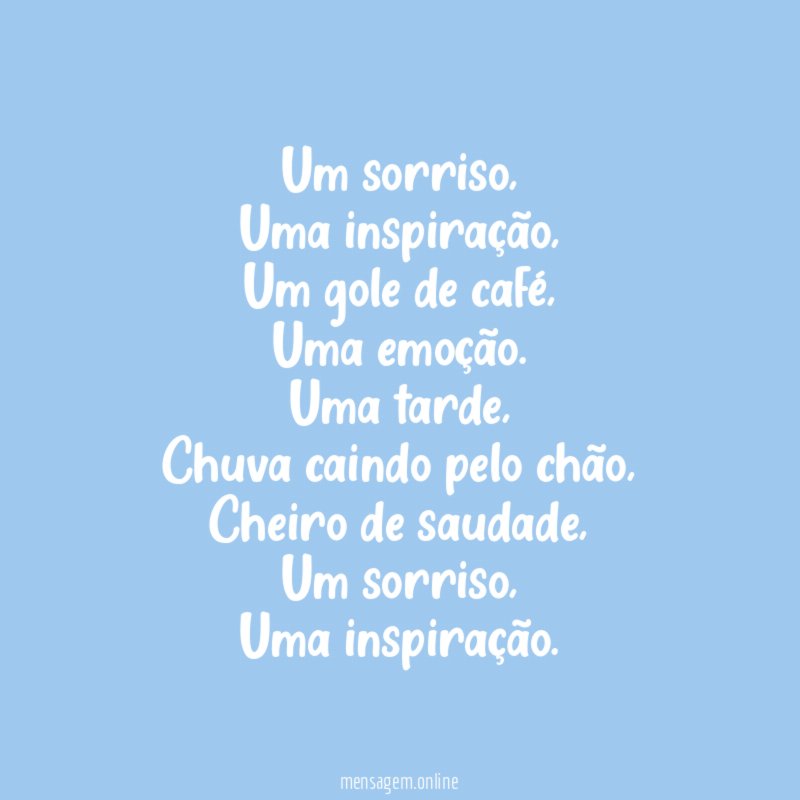 Um sorriso