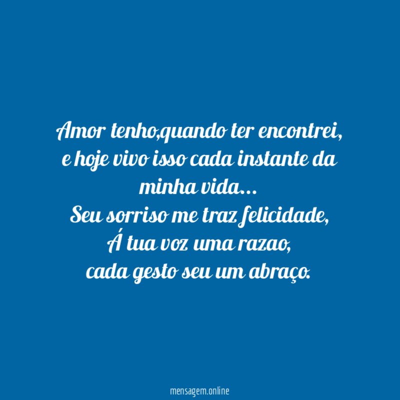 Amor tenho