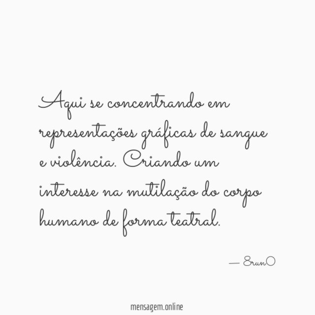 Aqui se concentrando em representações gráficas de sangue