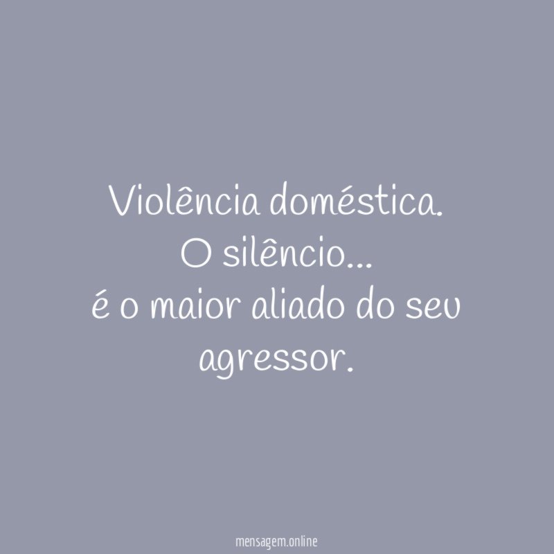 Violência doméstica.