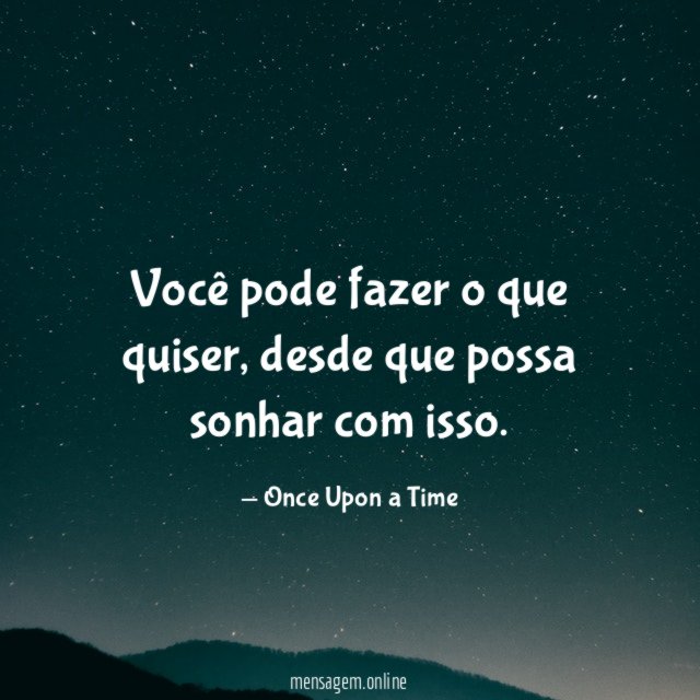 Você pode fazer o que quiser