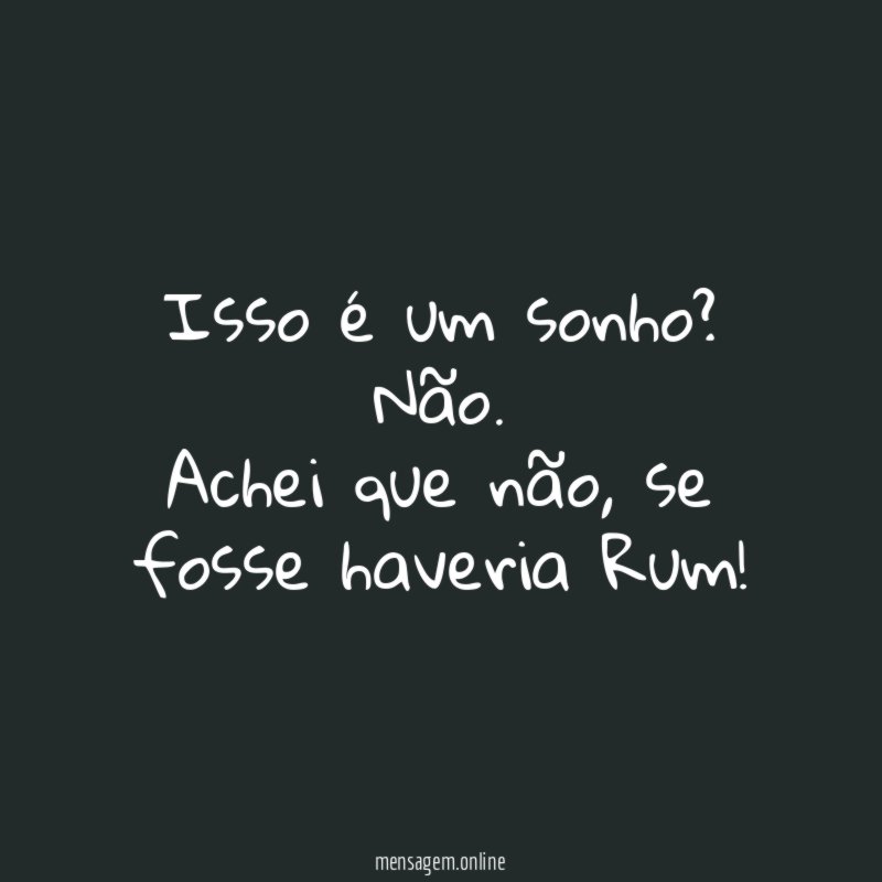 Isso é um sonho