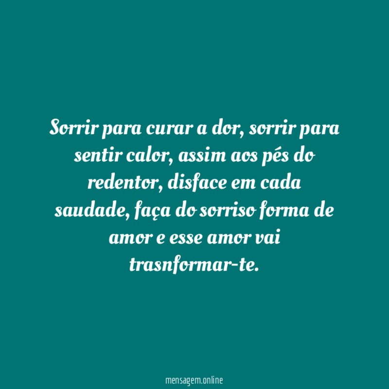 Sorrir para curar a dor