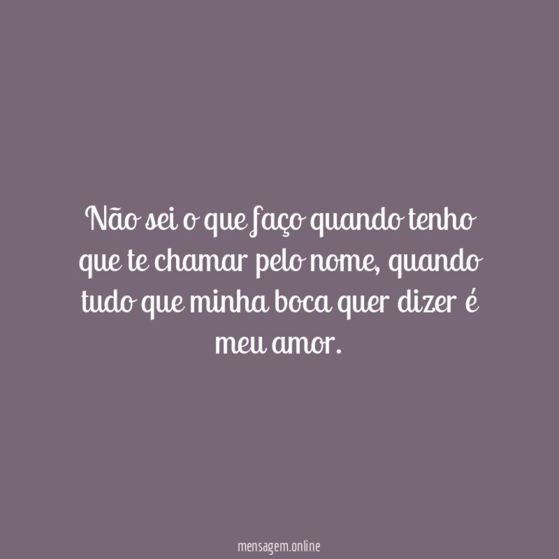 Não sei o que faço quando tenho que