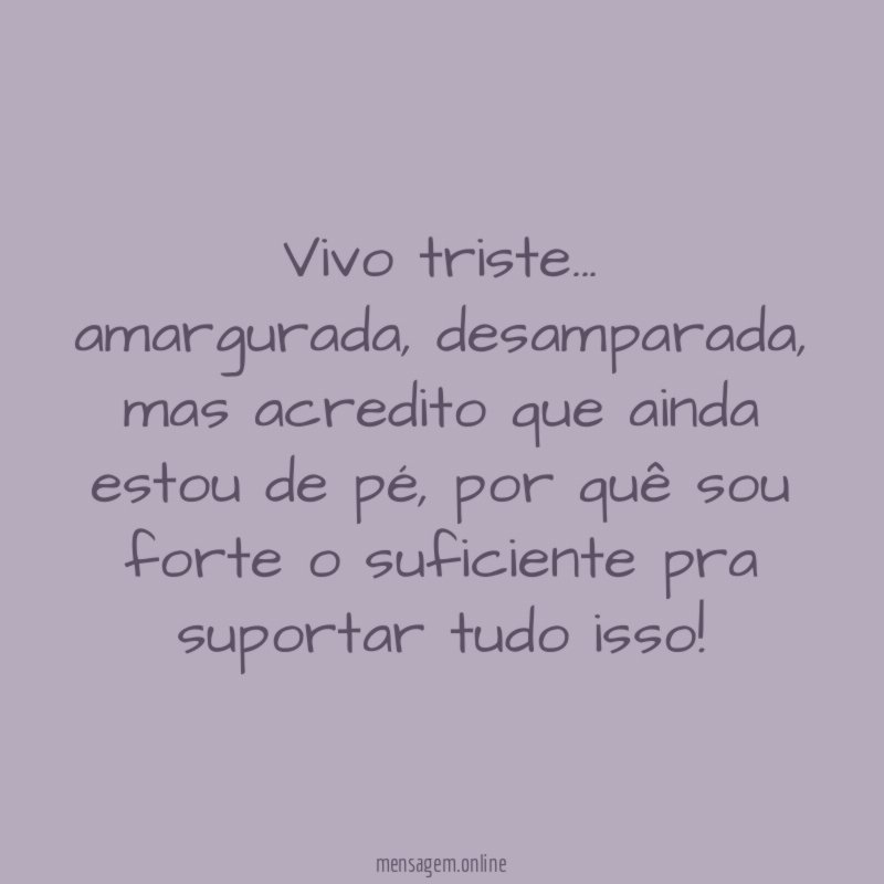 Vivo triste